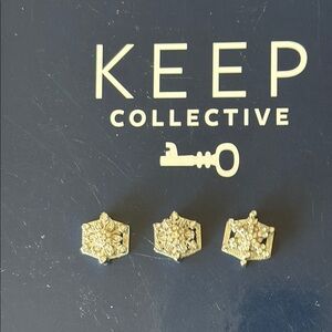 Keep Collective silver snowflake charms